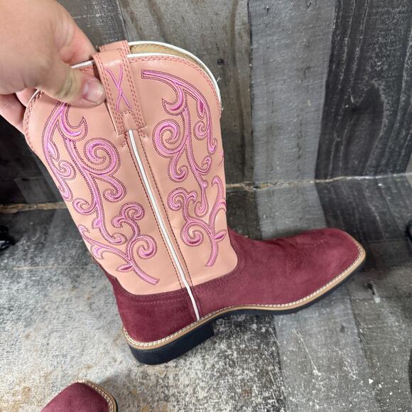 Twisted X Women's size 8.5B Cowgirl Square Toe Boots WTH0020 Embroidered NWOB - Picture 4 of 14